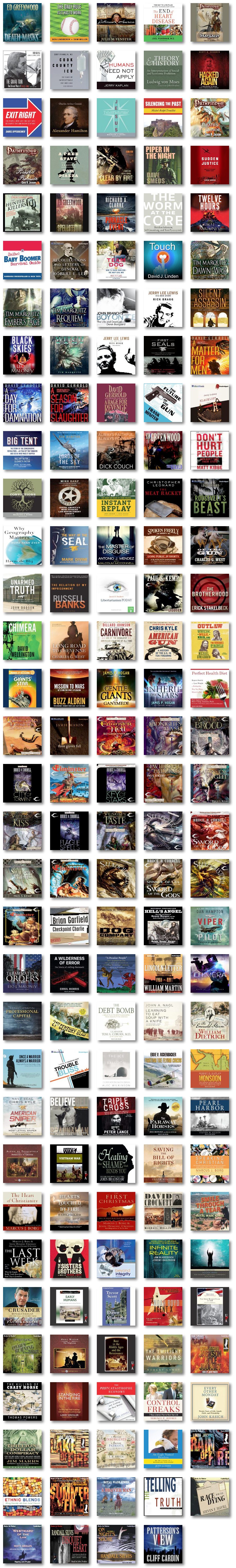 &ldquo;Haven&rsquo;t I heard you somewhere before?&rdquo; 
Here are some of my titles you might like to hear.  Click on the title or cover art to listen to a sample or to order the audiobook.